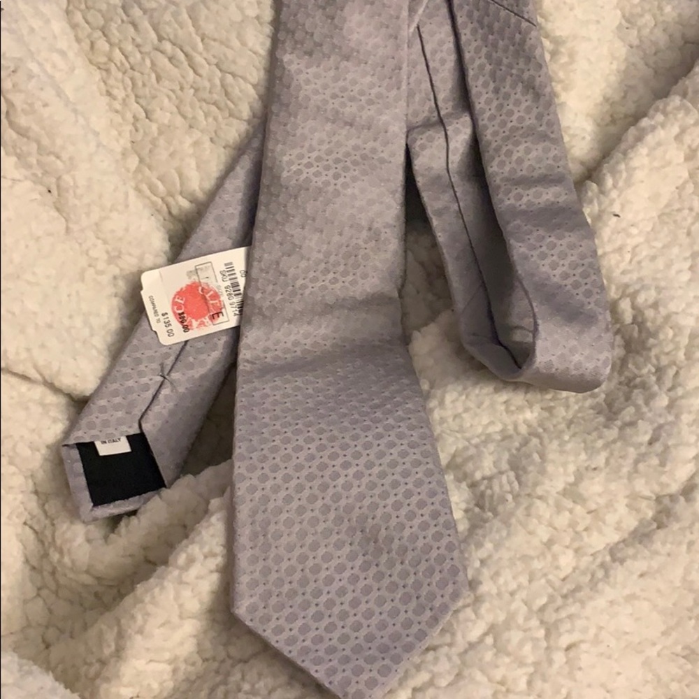 Valentino tie NWT Neiman Marcus men silver gray